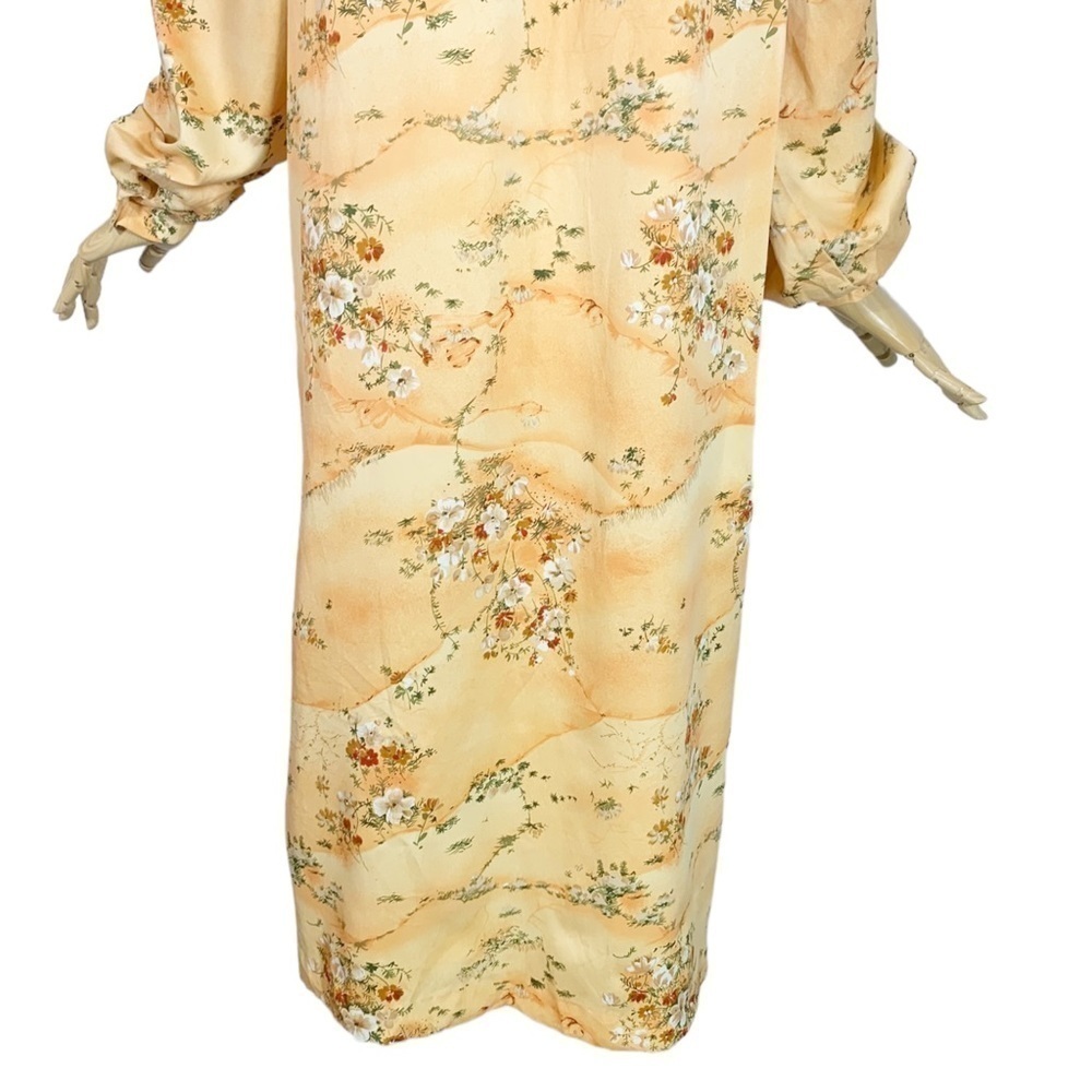 Vintage Kimo's Polynesian Shop Floral Hawaiian Maxi Dress Size 12 - Picture 8 of 11